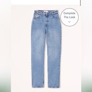 Abercrombie Curve Love Ultra High Rise 90’s Straight Jeans